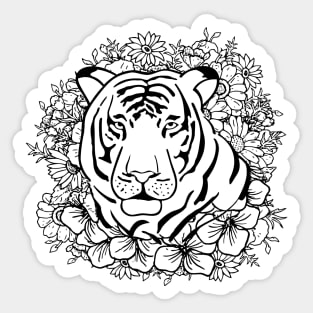 Gentle Tiger Sticker